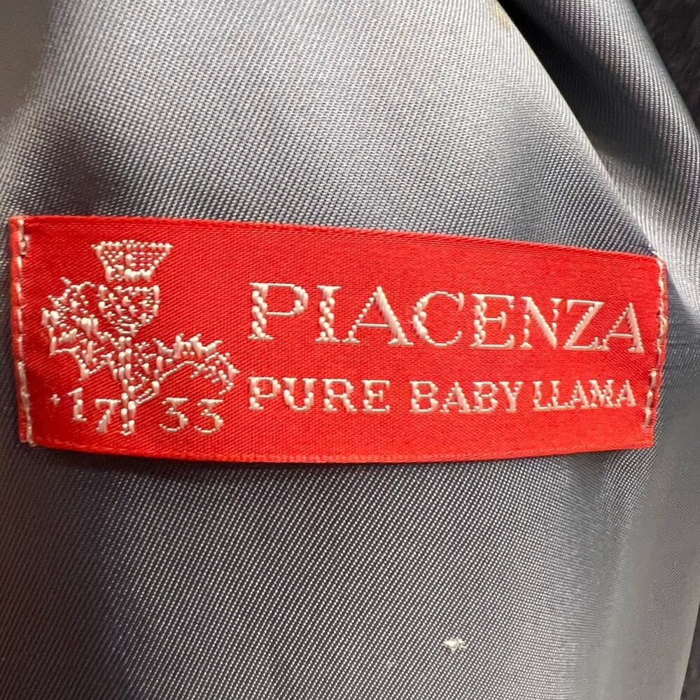 SOLD CINZIA ROCCA Saks Fifth Avenue Piacenza Baby Llama Luxury Trench Coat Sz XL - Picture 7 of 7